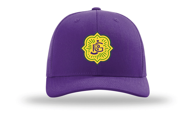 mardi gras trucker hat